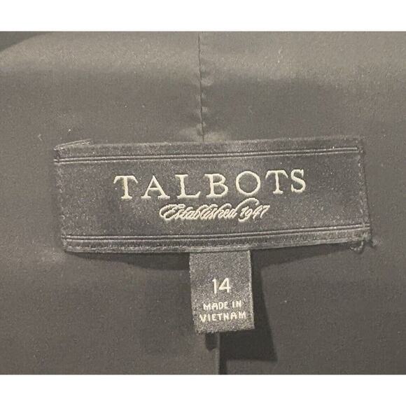 Talbots Black Jackie Wool Blend Blazer Suit Jacket Career Womens Size 14 - Picture 4 of 6